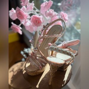 Custom/HandMade/One~of~a~Kind Cork Platform Stilletto Shoe, Size 8.5M